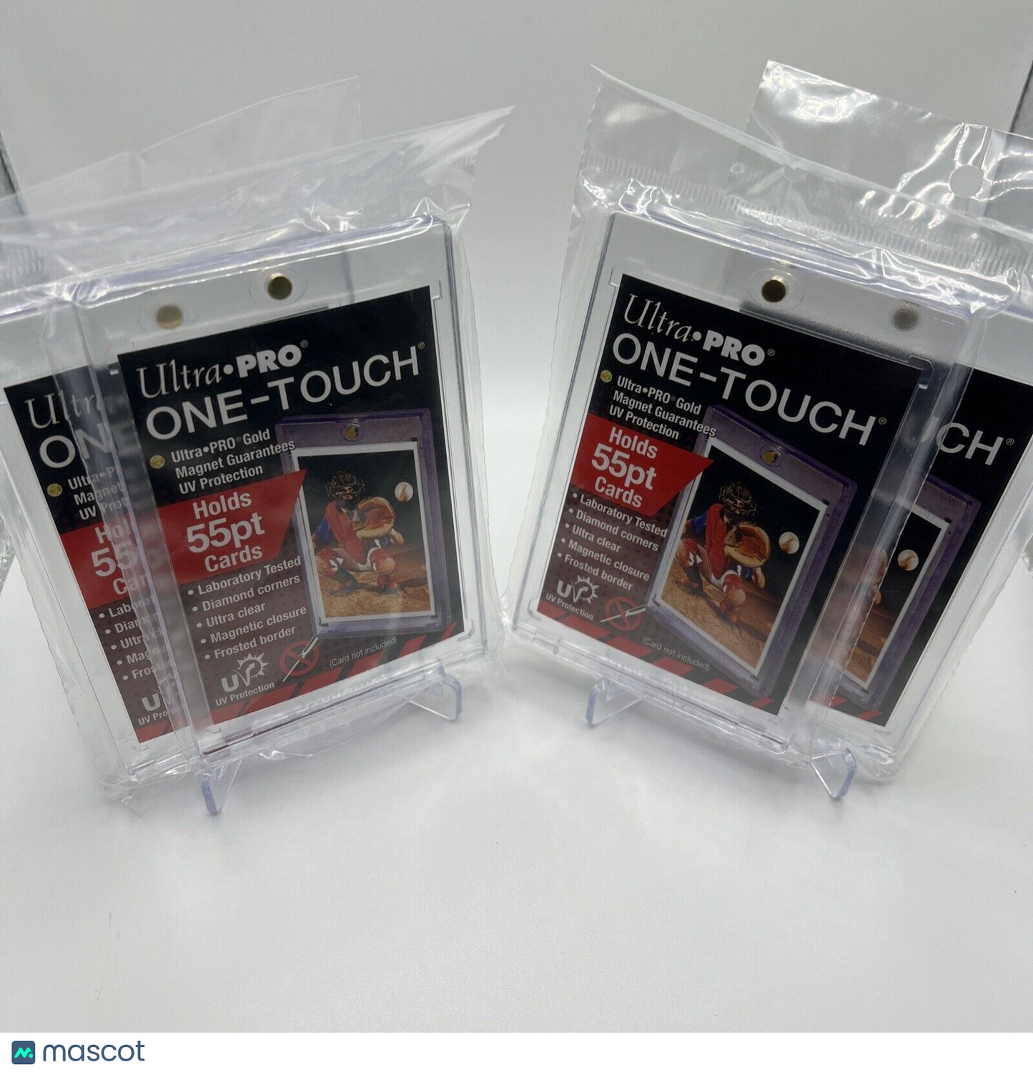 Ultra Pro One-Touch Magnetic Card Holder 55pt Point UV Protection - Lot of 4