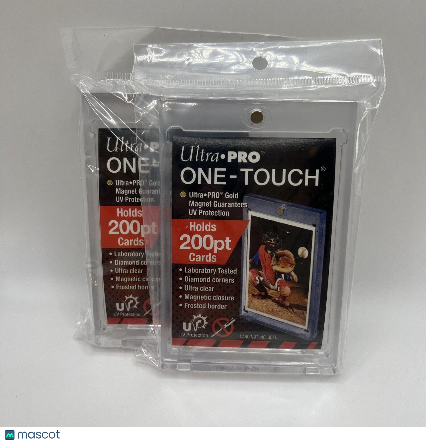 Ultra Pro One-Touch Thick Card 200pt Point Magnetic Card Holder - LOT of 2