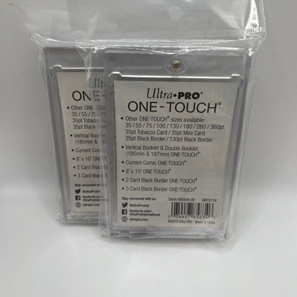 Ultra Pro One-Touch Thick Card 200pt Point Magnetic Card Holder - LOT of 2