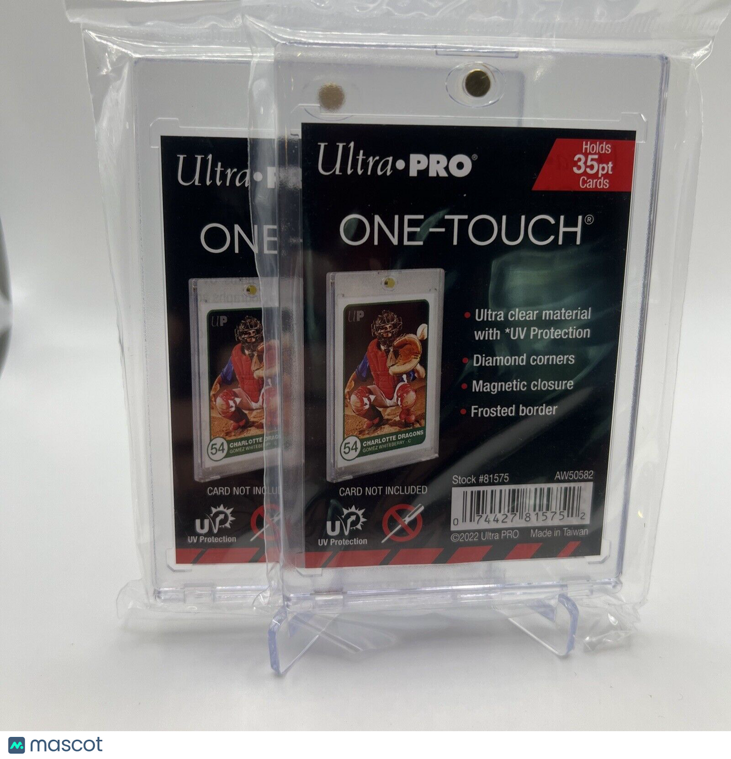 Ultra Pro One-Touch Magnetic Card Holder 35pt Point UV Protection - Lot of 2