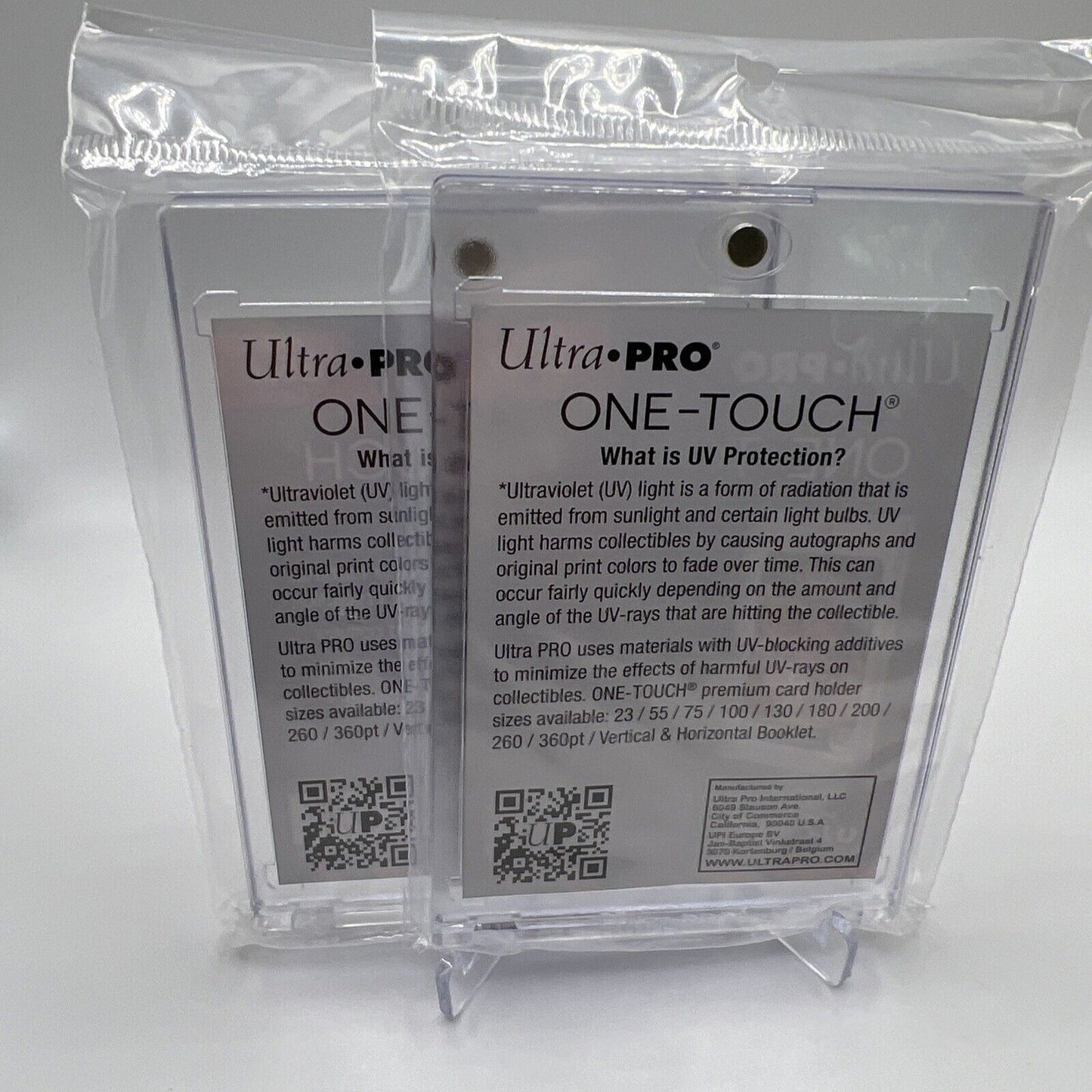 Ultra Pro One-Touch Magnetic Card Holder 35pt Point UV Protection - Lot of 2