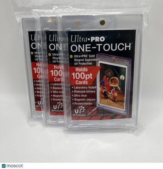 Ultra Pro One-Touch Thick Card 100pt Point Magnetic Card Holder - LOT of 3