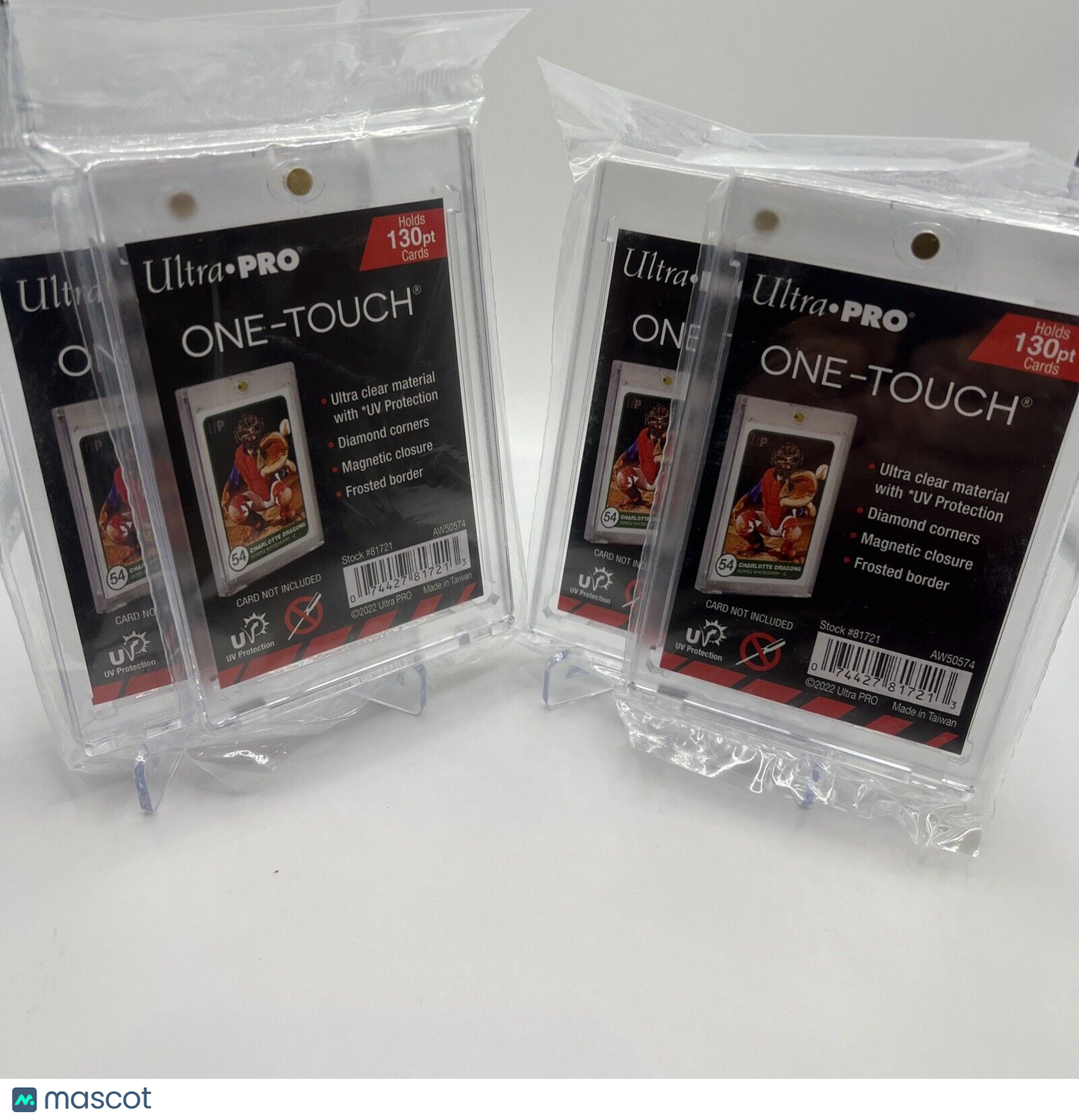 Ultra Pro One-Touch Thick Card 130pt Point Magnetic Card Holder - LOT of 4