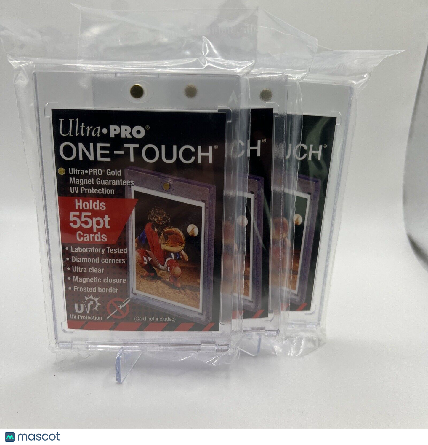 Ultra Pro One-Touch Magnetic Card Holder 55pt Point UV Protection - Lot of 3