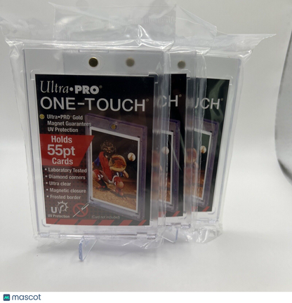 Ultra Pro One-Touch Magnetic Card Holder 55pt Point UV Protection - Lot of 3