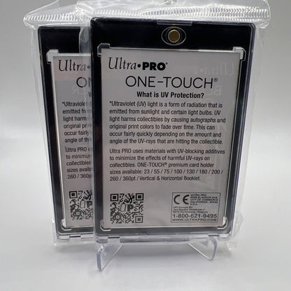 Ultra Pro One-Touch Magnetic Card Holder BLACK BORDER 35pt Point, LOT of 2