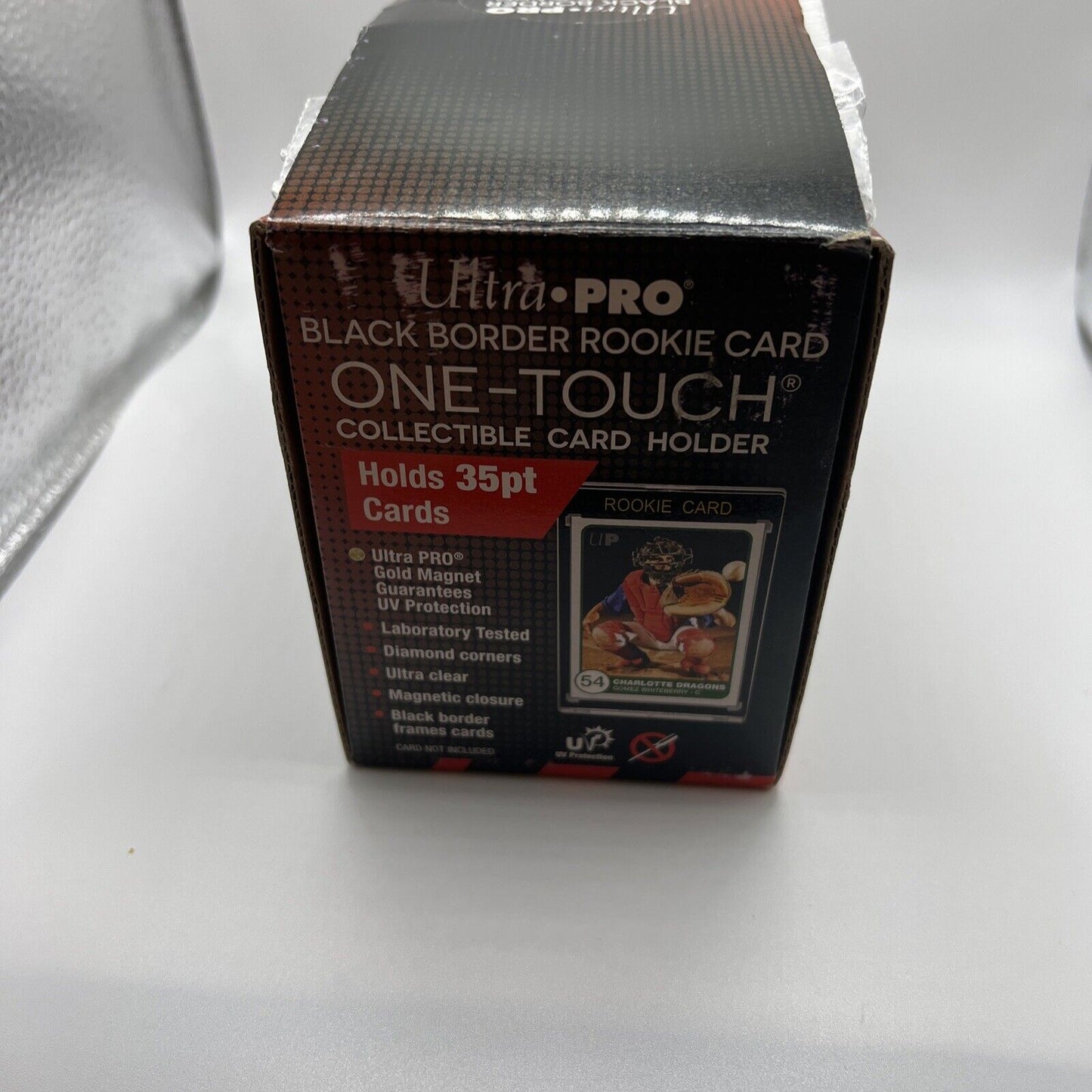 Ultra Pro One-Touch Black Border 35pt Point ROOKIE Magnetic Holder, BOX of 25