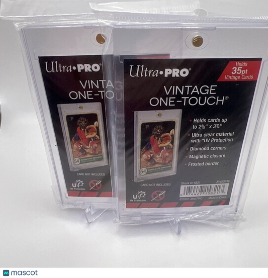 Ultra Pro VINTAGE One-Touch 35pt Point Magnetic Card Holder, lot of 2