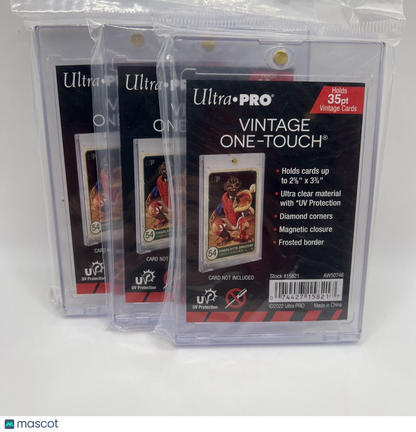 Ultra Pro VINTAGE One-Touch 35pt Point Magnetic Card Holder, lot of 3