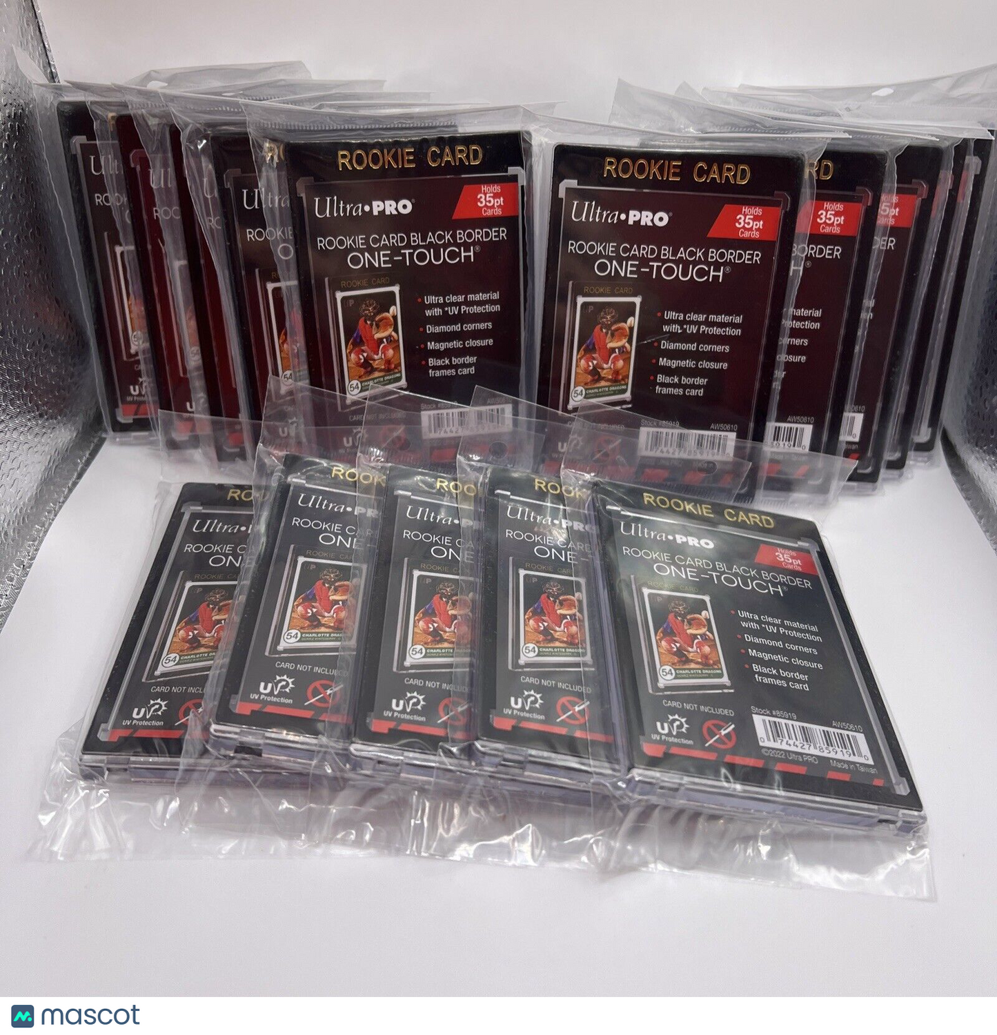 Ultra Pro One-Touch Black Border 35pt Point ROOKIE Magnetic Holder, lot of 15