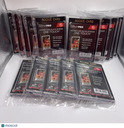 Ultra Pro One-Touch Black Border 35pt Point ROOKIE Magnetic Holder, lot of 15