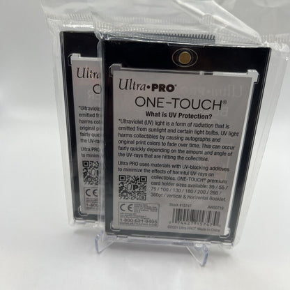 Ultra Pro One-Touch Magnetic Card Holder BLACK BORDER 23pt Point - Lot of 2 TCG