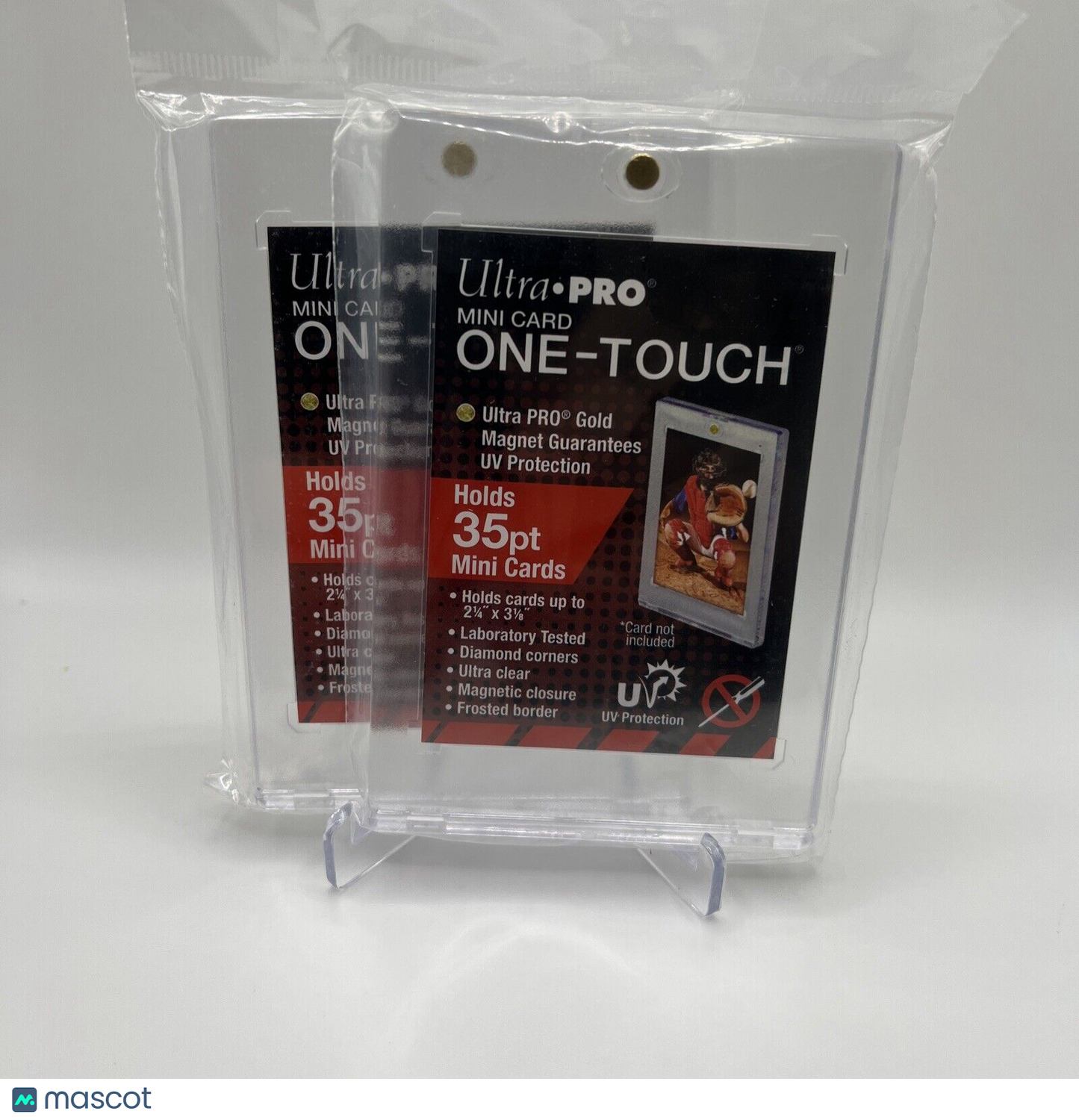 Ultra Pro One-Touch Magnetic Card Holder 35pt Point MINI CARD - Lot of 2