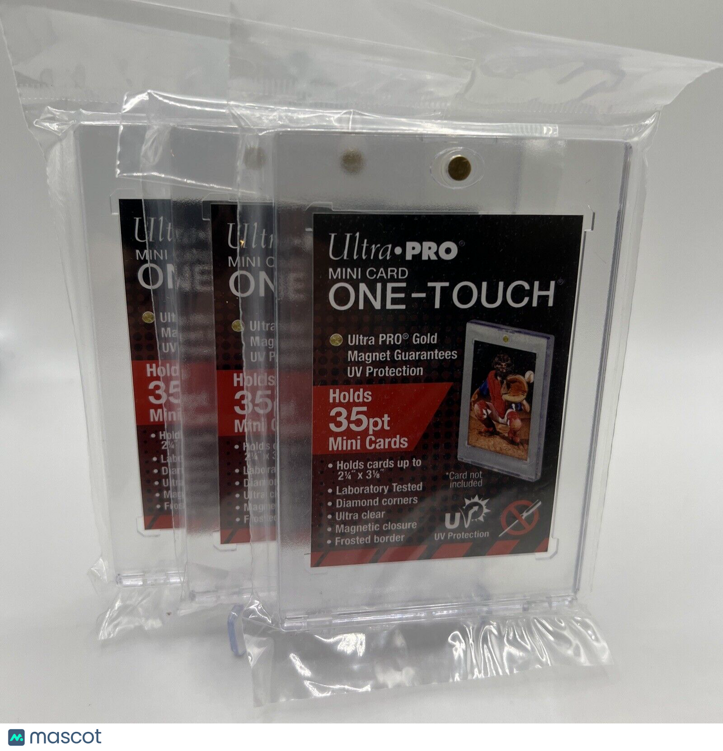 Ultra Pro One-Touch Magnetic Card Holder 35pt Point MINI CARD - Lot of 3