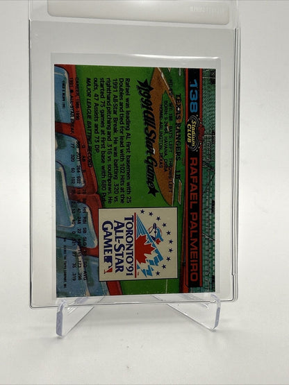 1992 Stadium Club Dome Rafael Palmeiro Baseball Card #138 Mint FREE SHIPPING