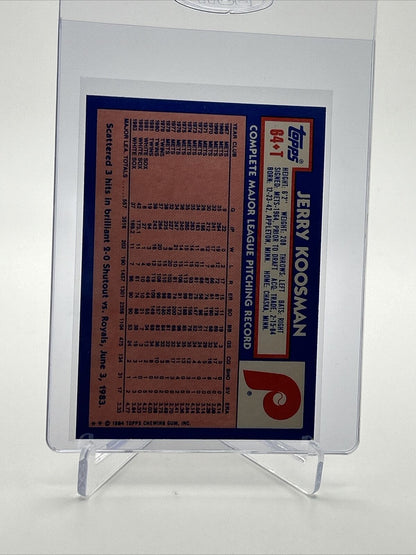 1984 Topps Traded TIFFANY Jerry Koosman Card #64T NM-MT FREE SHIPPING