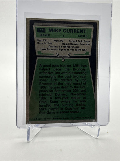 1975 Topps Mike Current Football Card #77 NM Quality FREE SHIPPING