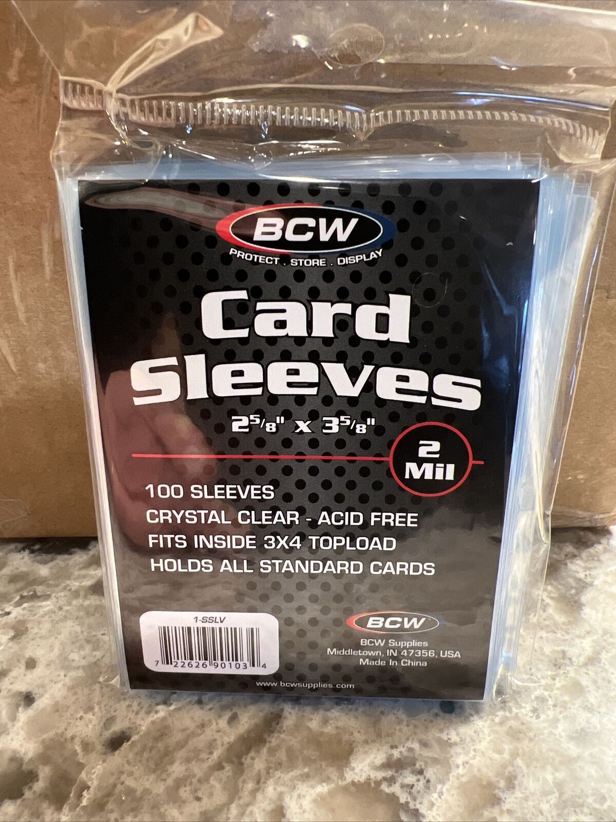 BCW Penny Card Soft Sleeves CASE 100 Packs of 100 for Standard Sized Cards 10000