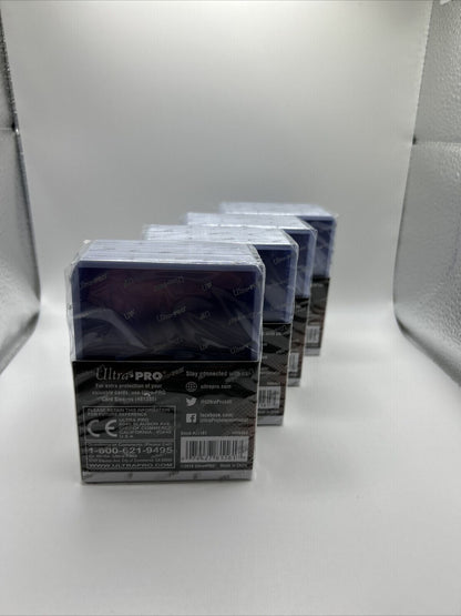 Ultra Pro 3X4 Toploaders 35pt WHITE BORDER 4 Packs of 25 for Standard Cards