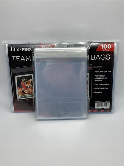 Ultra Pro Resealable Team Bags 3 Packs of 100 Team Bags, 300 Total