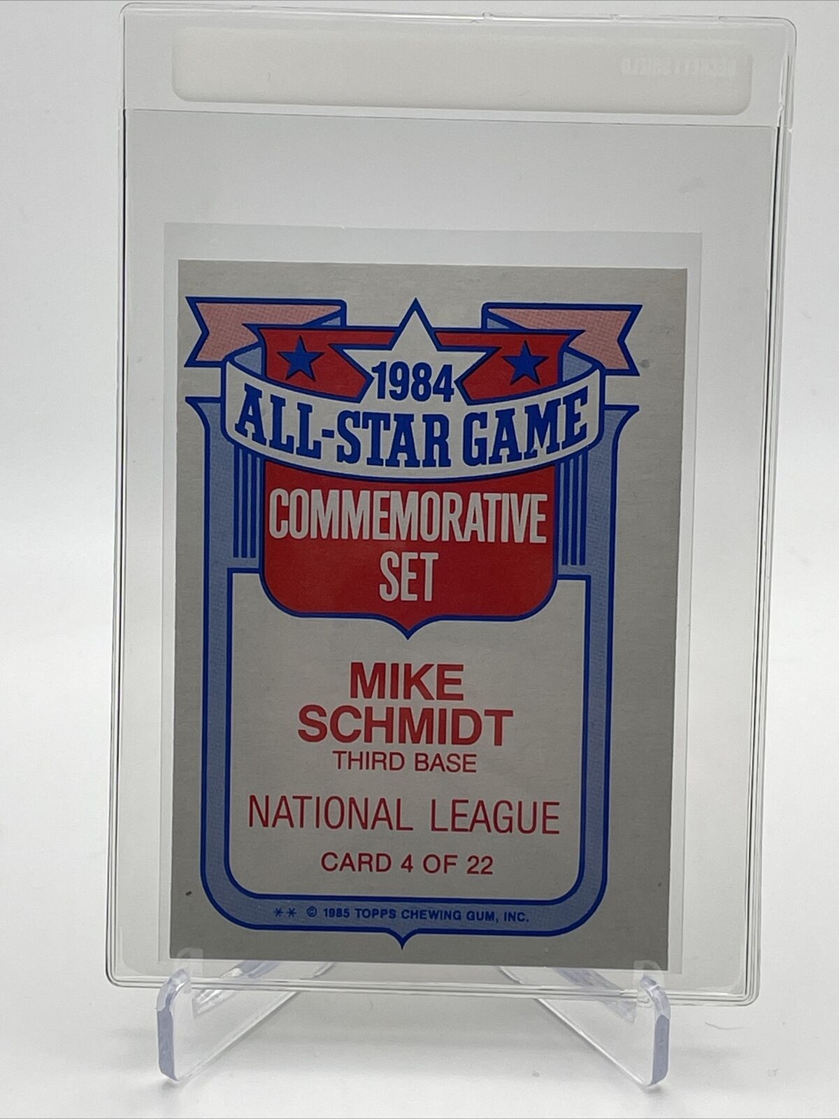 1985 Topps Glossy All-Stars Mike Schmidt Baseball Card #4 Mint FREE SHIPPING