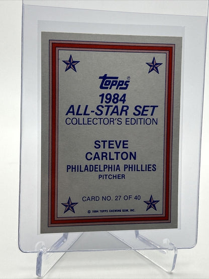 1984 Topps All-Star Set Steve Carlton Baseball Card #27 Mint FREE SHIPPING
