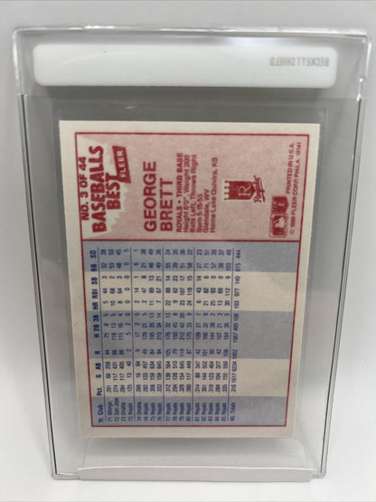 1986 Fleer Baseball's Best George Brett Baseball Card #3 NM-MT FREE SHIPPING