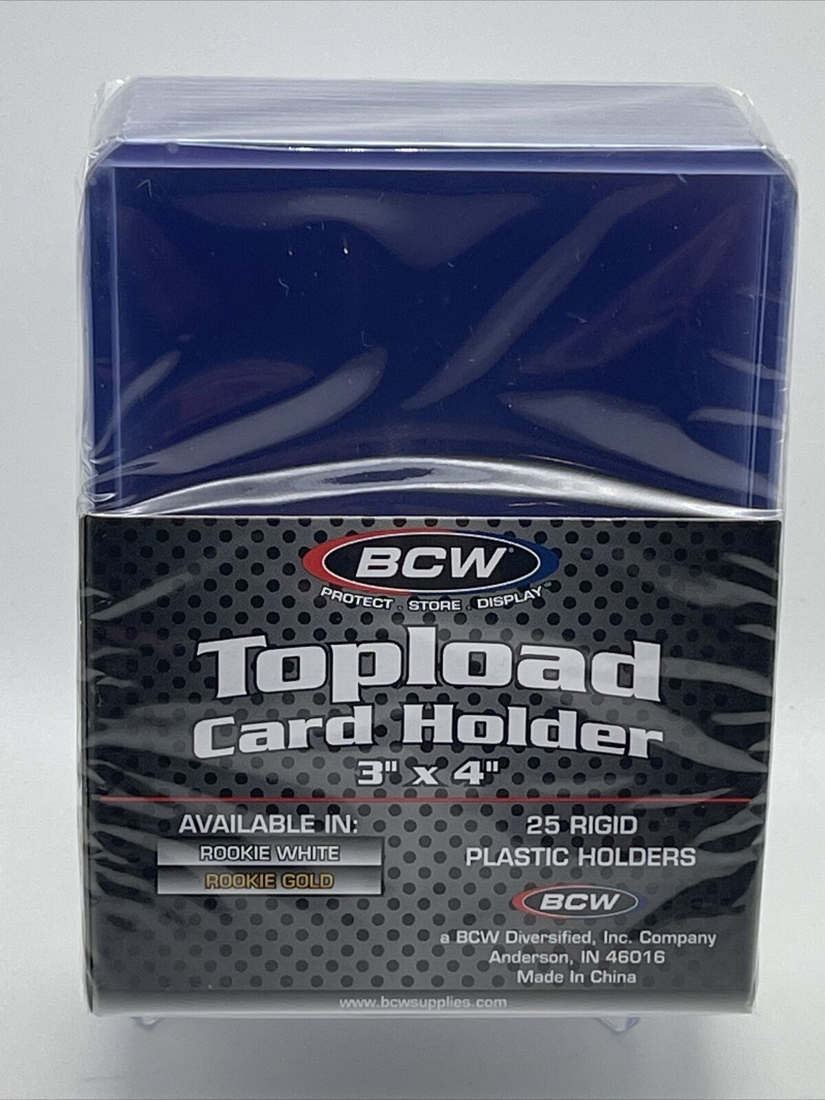 BCW 3X4 GOLD ROOKIE Toploaders 35pt 1 Pack of 25 for Standard Sized Cards