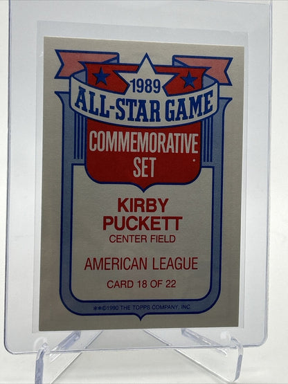 1990 Topps Glossy All-Stars Kirby Puckett Baseball Card #18 Mint FREE SHIPPING