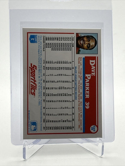 1987 Sportflics Dave Parker Baseball Card #35 Mint FREE SHIPPING