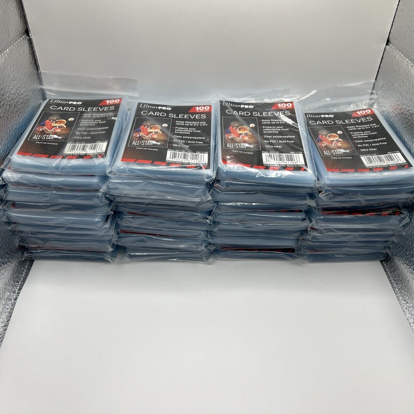 Ultra Pro Penny Card Soft Sleeves 40 Packs of 100 for Standard Cards, 4000 Total