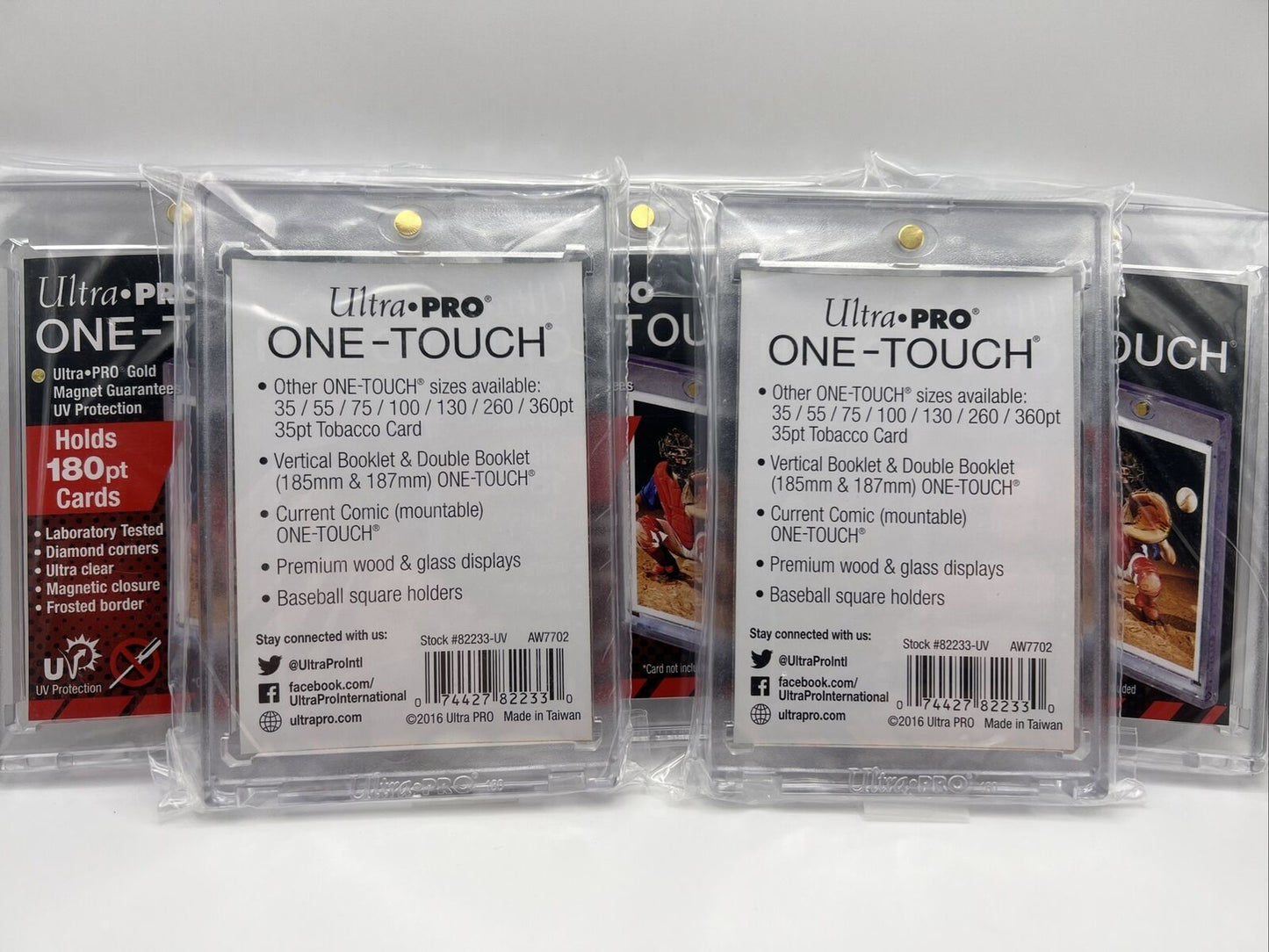 Ultra Pro One-Touch Thick Card 180pt Point Magnetic Card Holder, LOT of 5