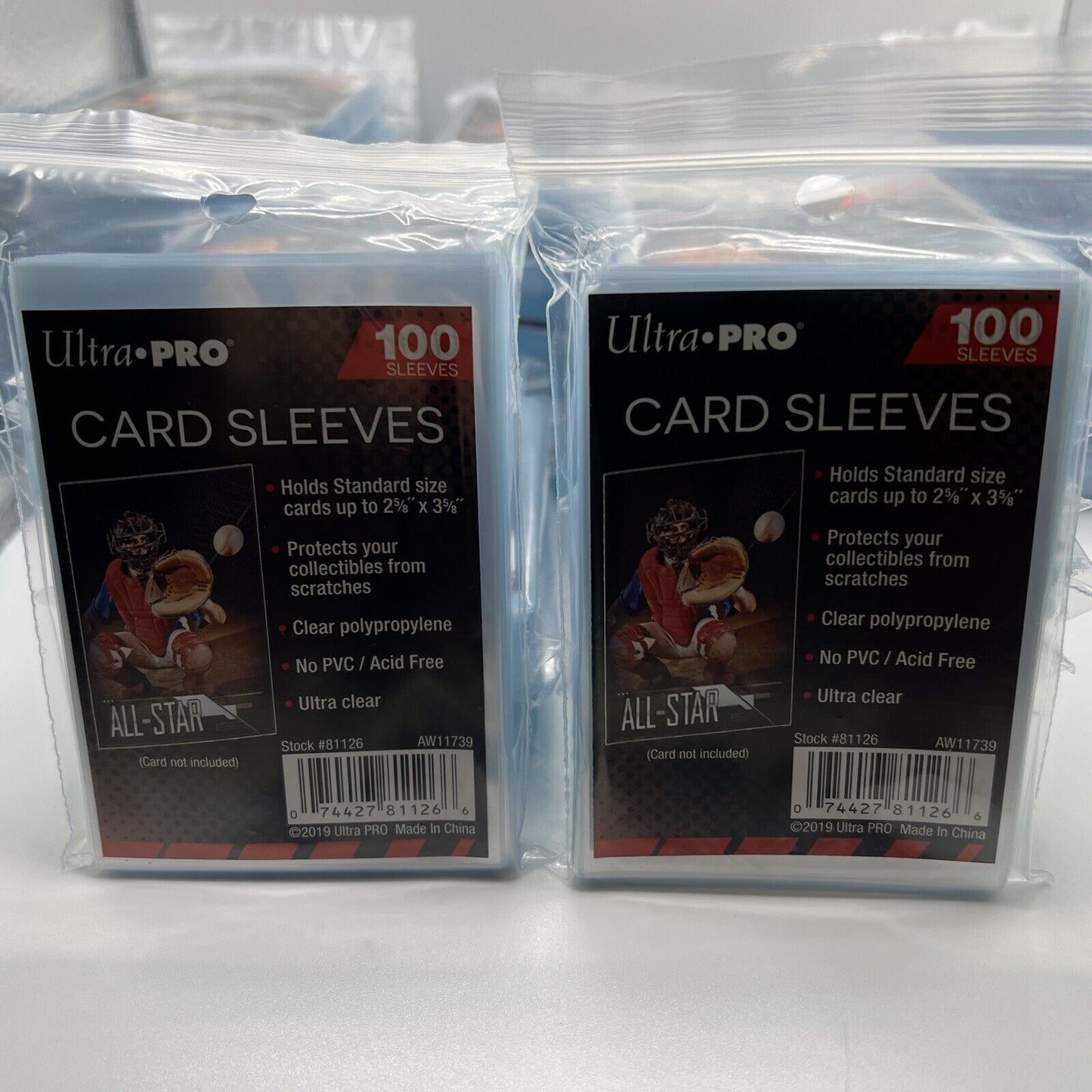 Ultra Pro Penny Card Soft Sleeves 50 Packs of 100 for Standard Cards, 5000 Total