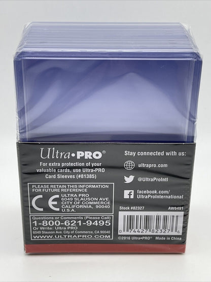 Ultra Pro 3X4 Super Thick Toploaders 130pt Point 1 Pack of 10 for Thick Cards