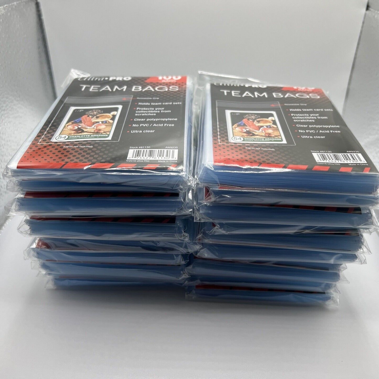 Ultra Pro Resealable Team Bags 20 Packs of 100 Team Bags, 2000 Total