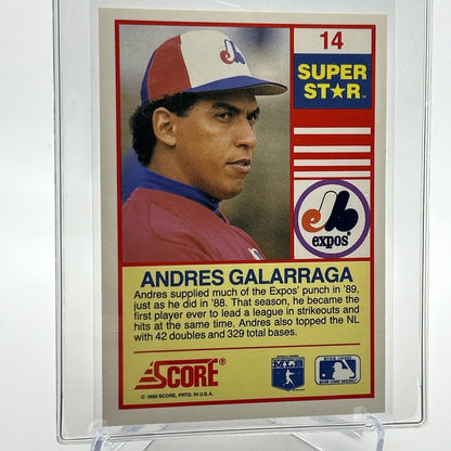 1990 Score 100 Superstars Andres Galarraga Baseball Card #14 Mint FREE SHIPPING