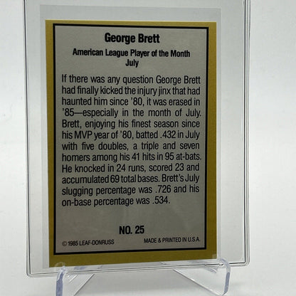 1985 Donruss Highlights George Brett Baseball Card #25 NM-MT FREE SHIPPING