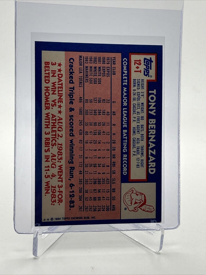 1984 Topps Traded TIFFANY Tony Bernazard Card #12T NM-MT FREE SHIPPING