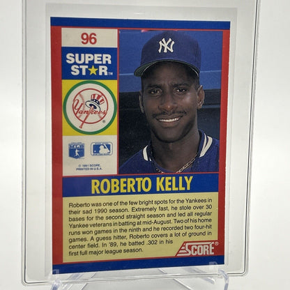 1991 Score 100 Superstars Roberto Kelly Baseball Card #96 Mint FREE SHIPPING