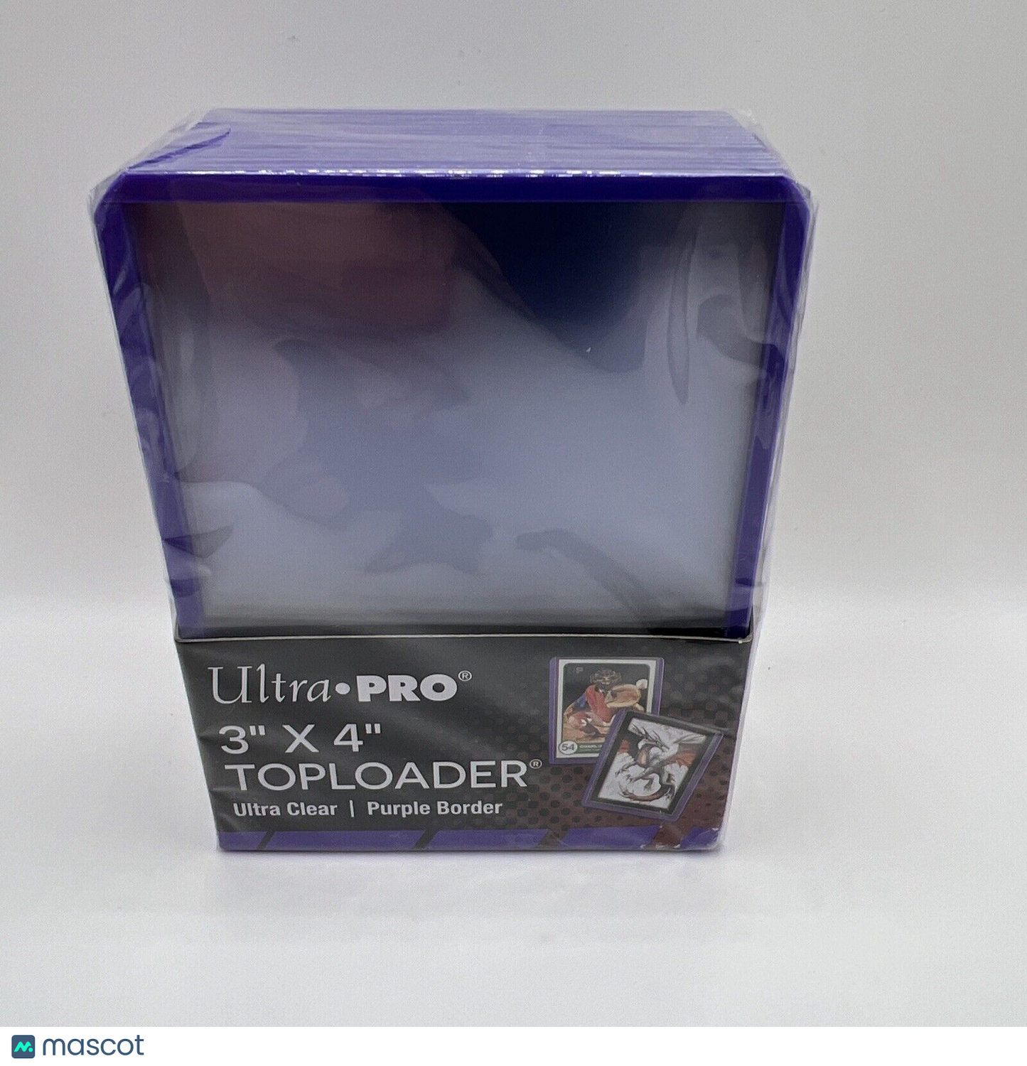 Ultra Pro 3X4 PURPLE BORDER Toploaders 35pt 1 Pack of 25 Standard Sized Cards