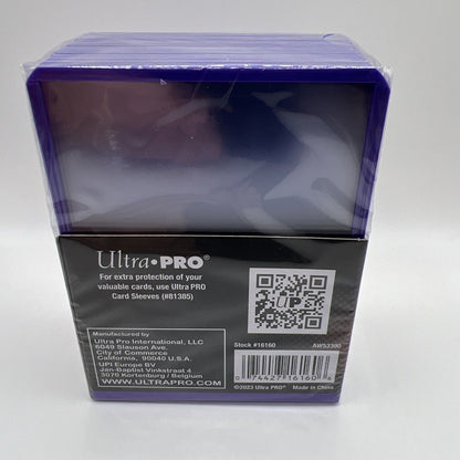 Ultra Pro 3X4 PURPLE BORDER Toploaders 35pt 1 Pack of 25 Standard Sized Cards