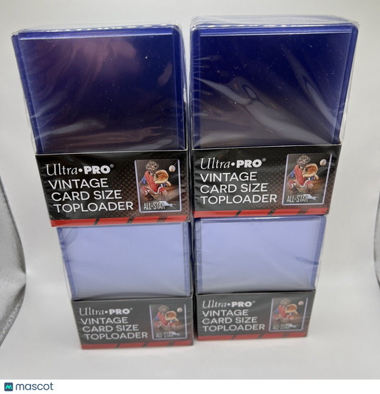 Ultra Pro Toploaders 35pt 4 Packs of 25 for VINTAGE SIZED Cards