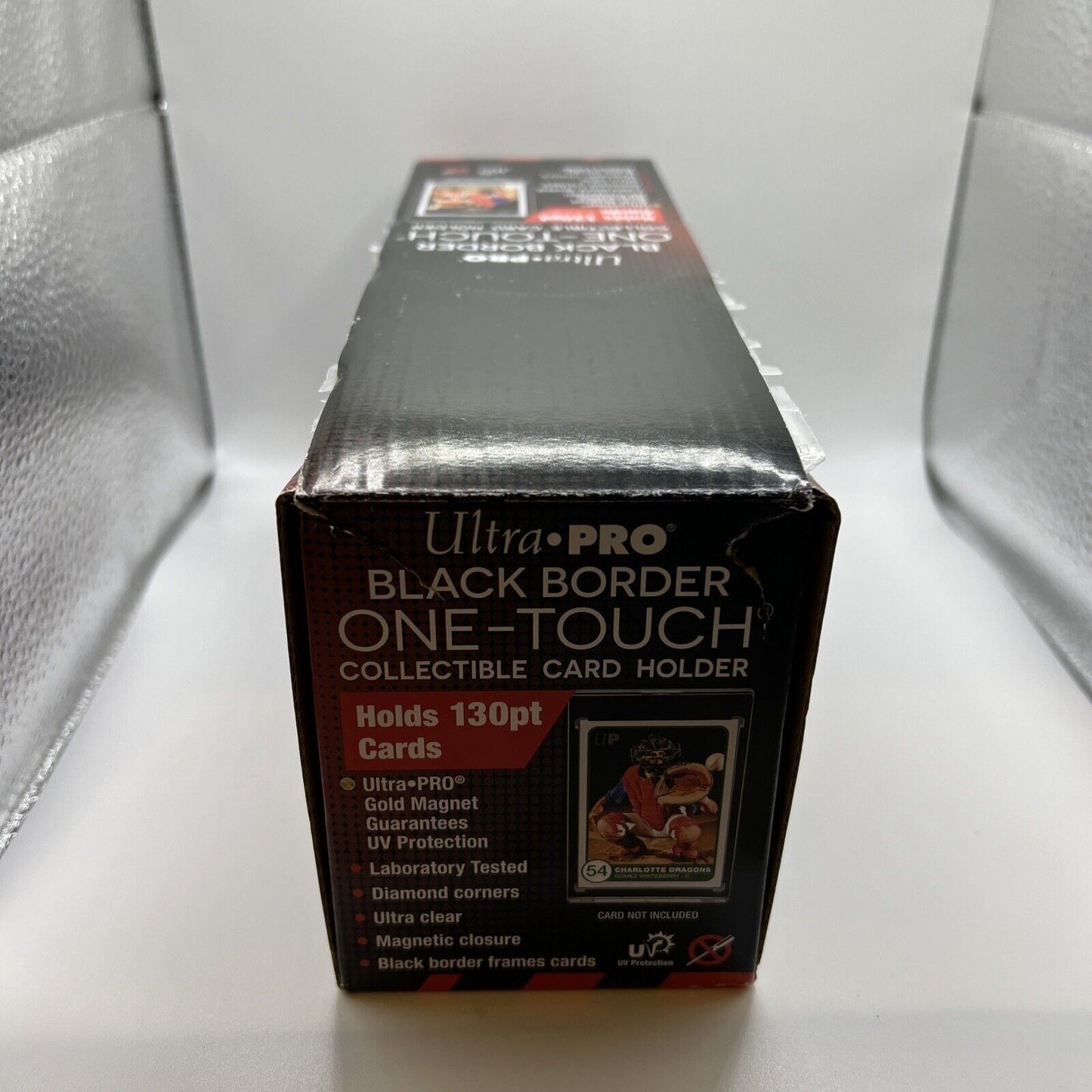 Ultra Pro One-Touch Magnetic Card Holder BLACK BORDER 130pt Point, BOX of 25