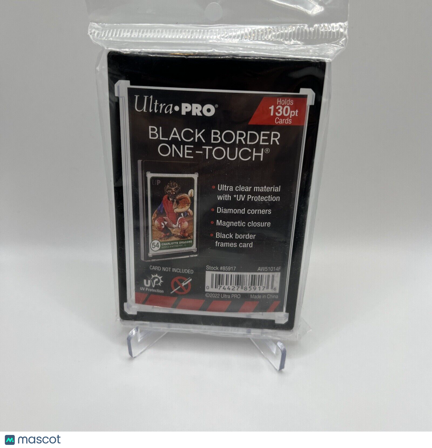 Ultra Pro One-Touch Magnetic Card Holder BLACK BORDER 130pt Point UV Protection