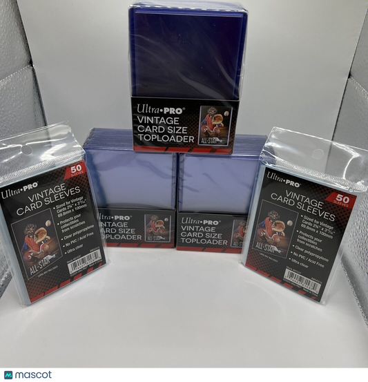 Ultra Pro Toploaders 35pt 3 Packs of 25 for VINTAGE SIZED Cards And Sleeves