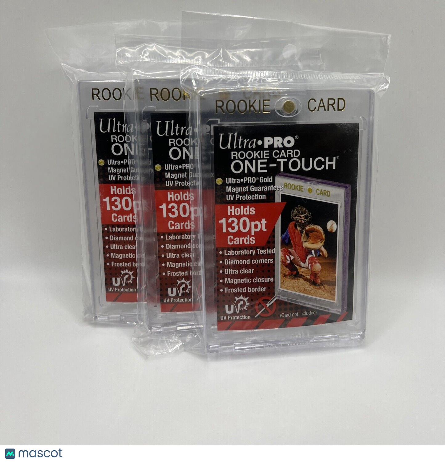 Ultra Pro One-Touch Thick Card 130pt Point ROOKIE Magnetic Card Holder, lot of 3