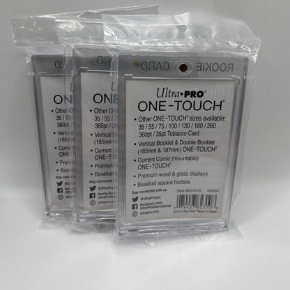 Ultra Pro One-Touch Thick Card 130pt Point ROOKIE Magnetic Card Holder, lot of 3