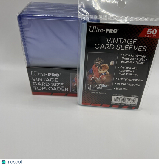 Ultra Pro Toploaders 35pt 1 Pack of 25 for VINTAGE SIZED Cards And Sleeves