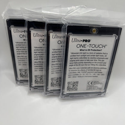 Ultra Pro One-Touch Magnetic Card Holder BLACK BORDER 130pt Point, LOT of 4