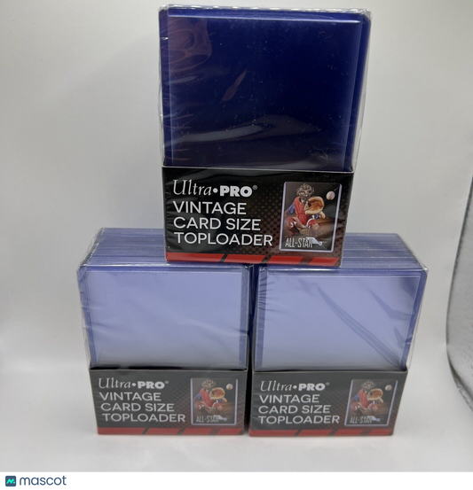 Ultra Pro Toploaders 35pt 3 Packs of 25 for VINTAGE SIZED Cards